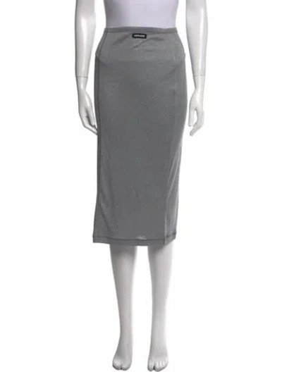 Pre-owned Miu Miu 2024 Knee-length Skirt W/ Tags In Gray