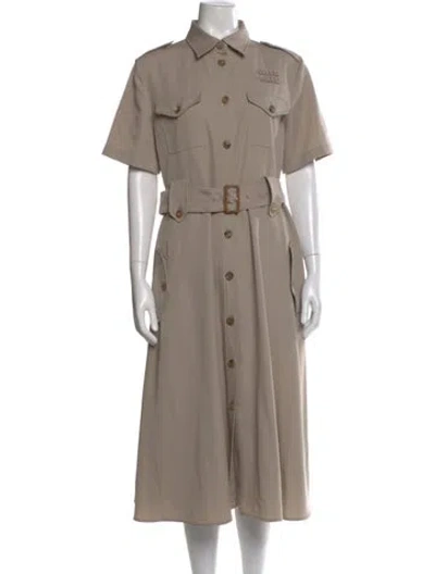 Pre-owned Miu Miu 2024 Long Dress In Neutral