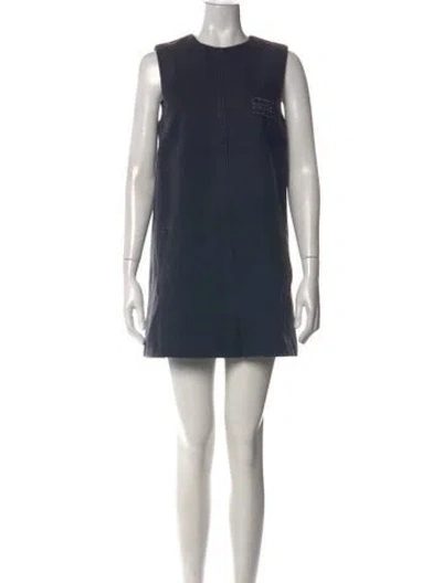Pre-owned Miu Miu 2024 Mini Dress In Black