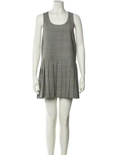 Pre-owned Miu Miu 2024 Mini Dress In Neutral
