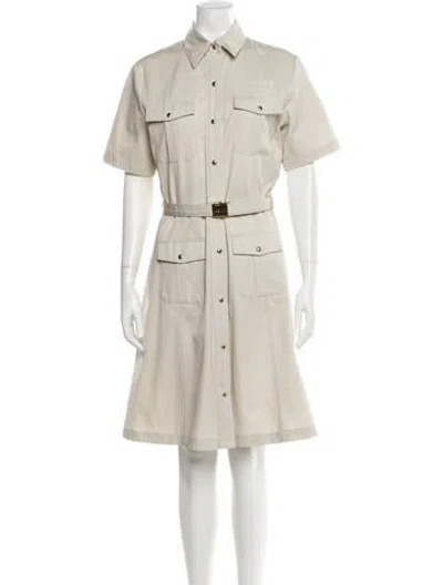 Pre-owned Miu Miu 2024 Mini Dress In Neutral