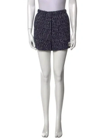 Pre-owned Miu Miu 2024 Mini Shorts In Blue