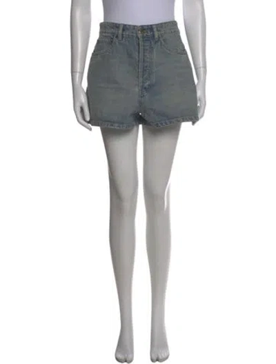 Pre-owned Miu Miu 2024 Mini Shorts In Blue