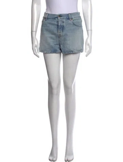 Pre-owned Miu Miu 2024 Mini Shorts In Blue