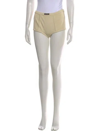 Pre-owned Miu Miu 2024 Mini Shorts In Neutral