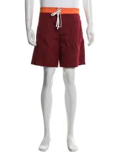 Pre-owned Miu Miu 2024 Mini Shorts In Orange/red