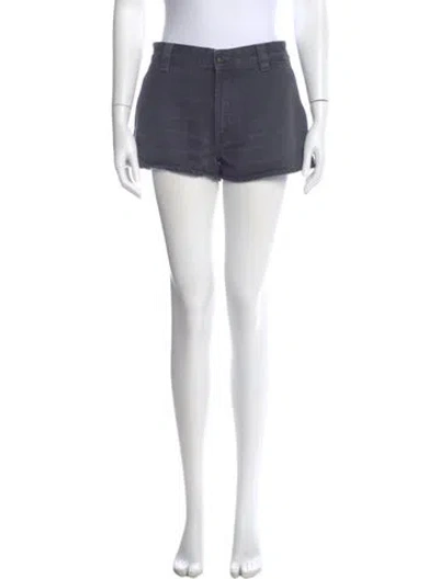 Pre-owned Miu Miu 2024 Mini Shorts W/ Tags In Blue
