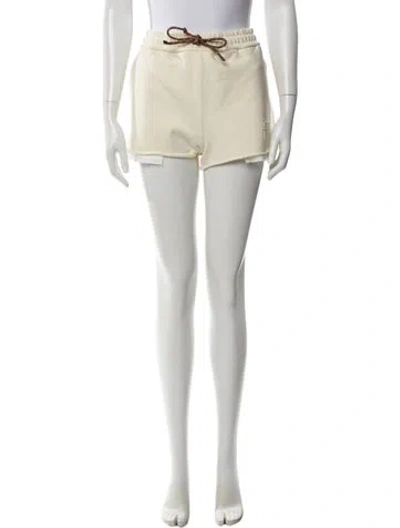 Pre-owned Miu Miu 2024 Mini Shorts W/ Tags In Neutral