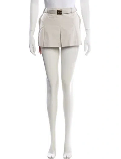 Pre-owned Miu Miu 2024 Mini Skirt In Neutral