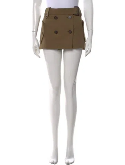 Pre-owned Miu Miu 2024 Mini Skirt In Neutral