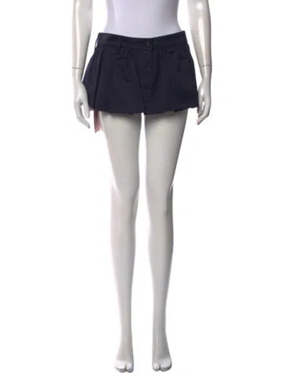 Pre-owned Miu Miu 2024 Mini Skirt W/ Tags In Black