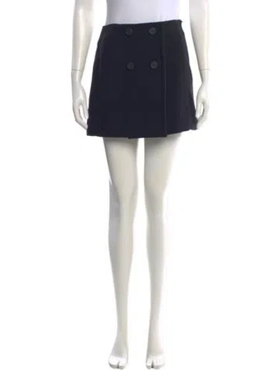 Pre-owned Miu Miu 2024 Mini Skirt W/ Tags In Blue