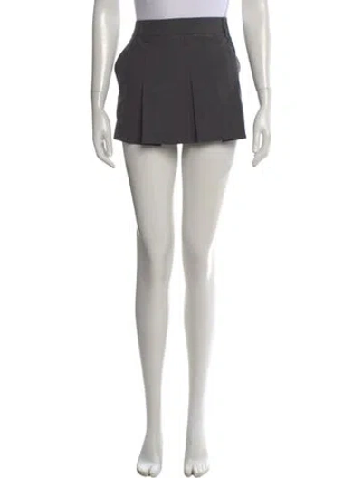 Pre-owned Miu Miu 2024 Mini Skirt W/ Tags In Gray