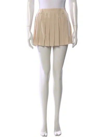 Pre-owned Miu Miu 2024 Mini Skirt W/ Tags In Neutral
