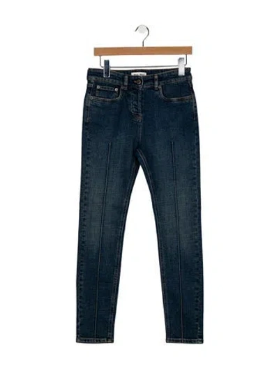 Pre-owned Miu Miu 2024 Skinny Leg Jeans W/ Tags In Blue