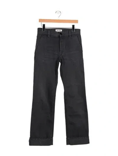 Pre-owned Miu Miu 2024 Straight Leg Jeans In Blue