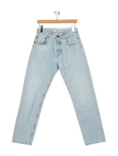 Pre-owned Miu Miu 2024 Straight Leg Jeans In Blue