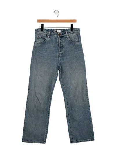 Pre-owned Miu Miu 2024 Straight Leg Jeans In Blue