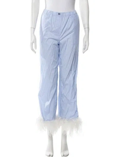 Pre-owned Miu Miu 2024 Striped Pajamas W/ Tags In Blue