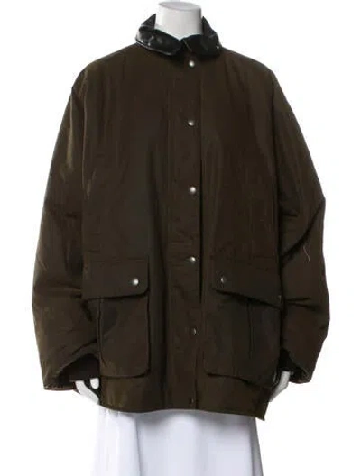 Pre-owned Miu Miu 2024 Utility Coat In Green