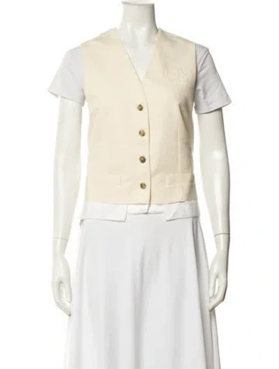 Pre-owned Miu Miu 2024 Vest In Neutrals