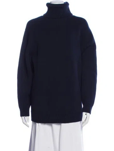 Pre-owned Miu Miu 2024 Virgin Wool Sweater In Blue