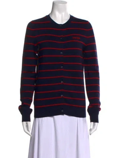 Pre-owned Miu Miu 2024 Virgin Wool Sweater In Blue