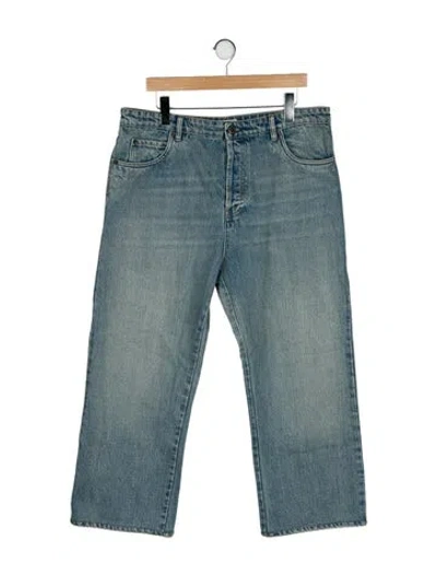 Pre-owned Miu Miu 2024 Wide Leg Jeans In Blue