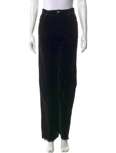 Pre-owned Miu Miu 2024 Wide Leg Pants In Black