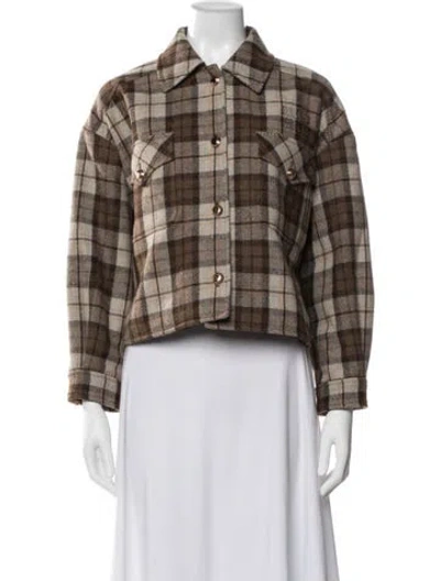 Pre-owned Miu Miu 2024 Wool Jacket W/ Tags In Brown