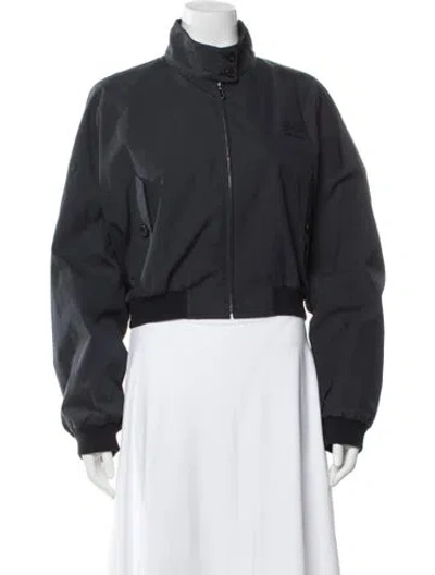 Pre-owned Miu Miu 2025 Bomber Jacket W/ Tags In Gray