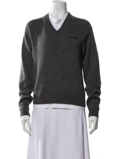 Pre-owned Miu Miu 2025 Cashmere Sweater In Gray