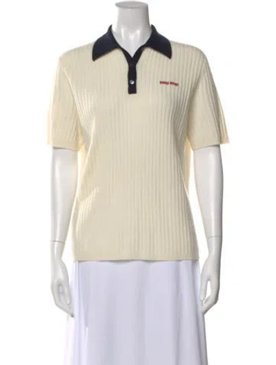 Pre-owned Miu Miu 2025 Cashmere Sweater In Neutral