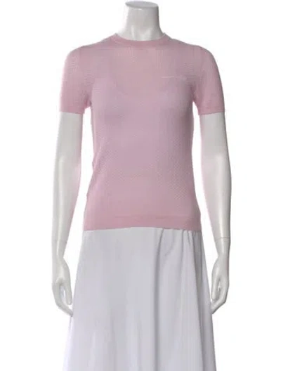 Pre-owned Miu Miu 2025 Crew Neck Sweater In Pink