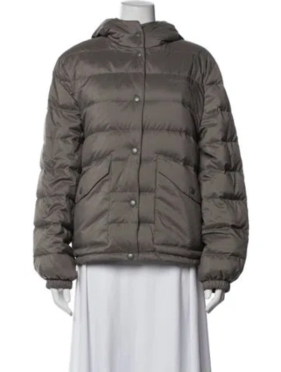 Pre-owned Miu Miu 2025 Holiday Down Jacket In Grey