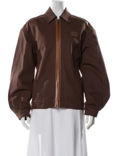 Pre-owned Miu Miu 2025 Jacket W/ Tags In Brown
