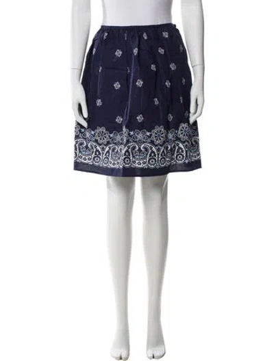 Pre-owned Miu Miu 2025 Knee-length Skirt In Blue