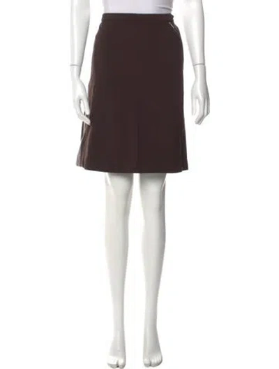 Pre-owned Miu Miu 2025 Knee-length Skirt In Brown