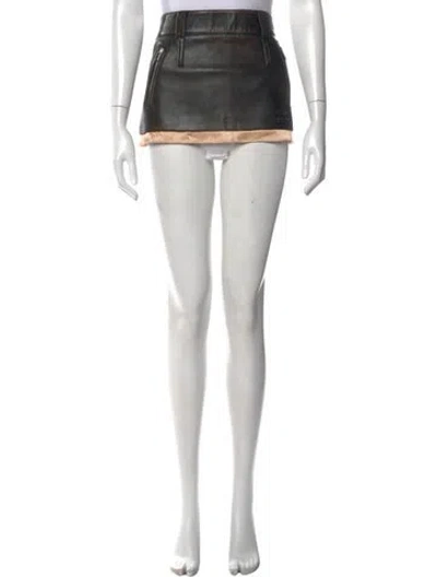 Pre-owned Miu Miu 2025 Mini Skirt In Black