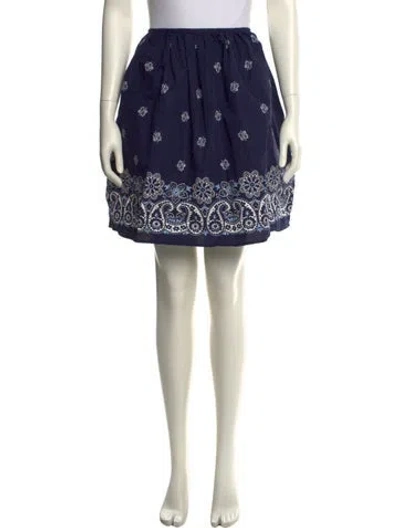 Pre-owned Miu Miu 2025 Mini Skirt In Blue