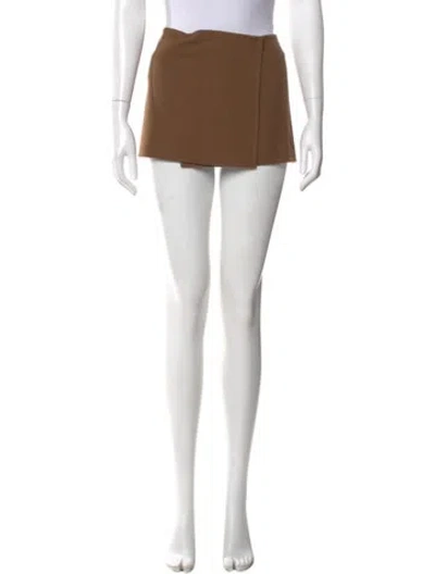 Pre-owned Miu Miu 2025 Mini Skirt In Brown