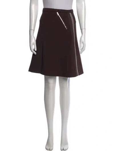 Pre-owned Miu Miu 2025 Mini Skirt In Brown