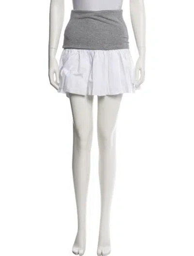 Pre-owned Miu Miu 2025 Mini Skirt In Gray