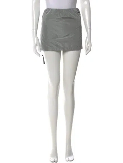Pre-owned Miu Miu 2025 Mini Skirt In Gray