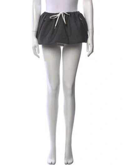 Pre-owned Miu Miu 2025 Mini Skirt In Grey