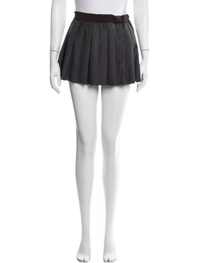 Pre-owned Miu Miu 2025 Mini Skirt In Grey