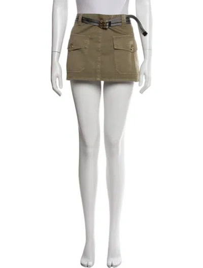 Pre-owned Miu Miu 2025 Mini Skirt In Neutral