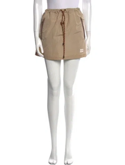 Pre-owned Miu Miu 2025 Mini Skirt In Neutral