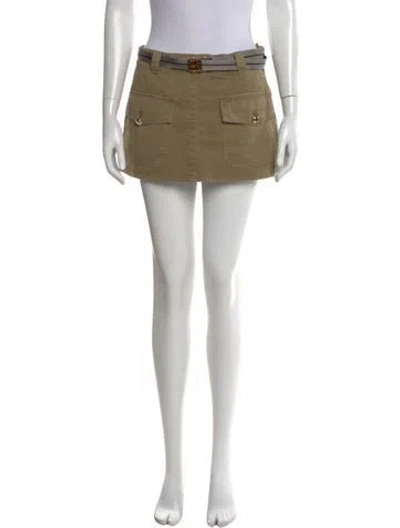 Pre-owned Miu Miu 2025 Mini Skirt In Neutral
