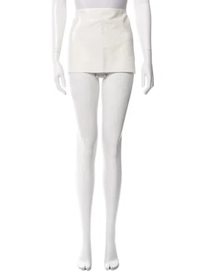 Pre-owned Miu Miu 2025 Mini Skirt In White